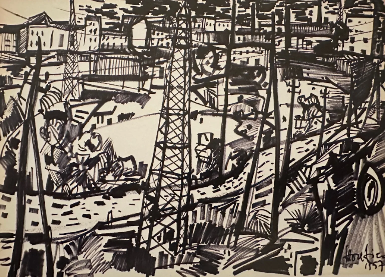 Periferia 3 di Ettore Fico, opera del 1957 – Artissima 2025