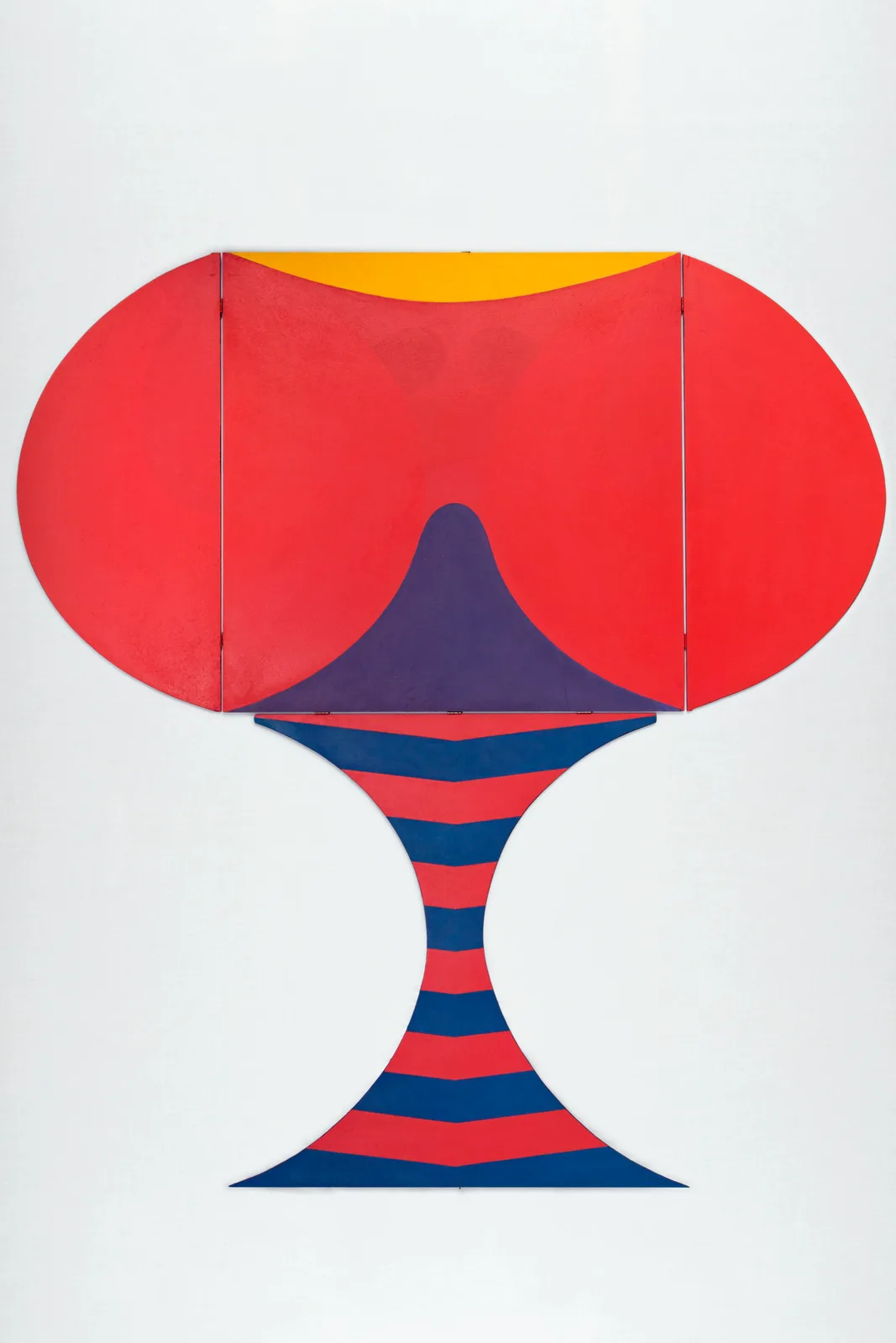Untitled di Katsumi Nakai, pittura acrilica e a olio su compensato del 1967