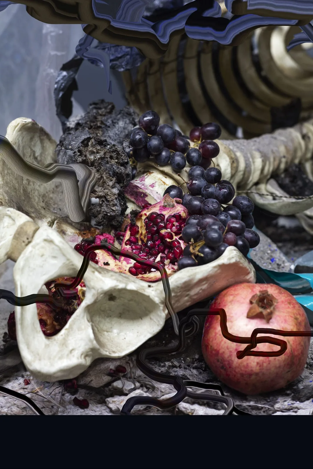 Jiri Thyn, from the series Ugly Now, 2024, photograph with digital drawing/digital print, courtesy of Hunt Kastner