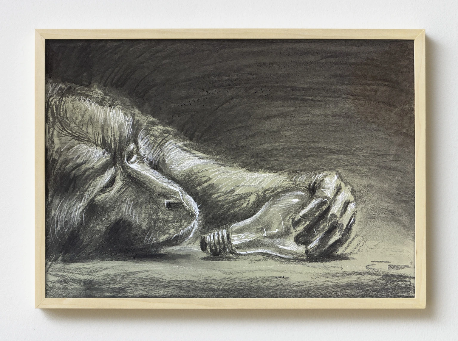 Prevoluzione (Idea) di Leonardo Petrucci, disegno a carboncino e pastello su carta