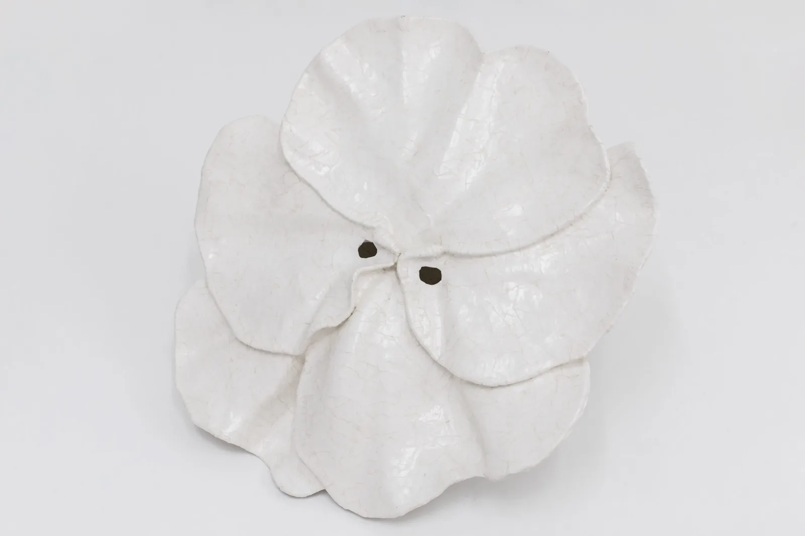 Anna Hulacova, series Let's Talk About Pollination, 2024, papier-mâché (paper and dispersion glue), metal stand, photo by Michal Czanderle, courtesy of Hunt Kastner