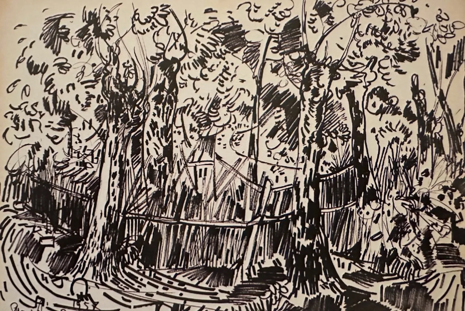Vegetazione di Ettore Fico, opera del 1957