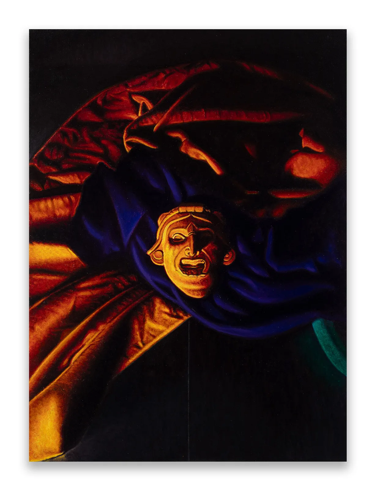 Study for the Game: Mask Orbit di Gianni Di Rosa, olio su tela, Artissima 2025