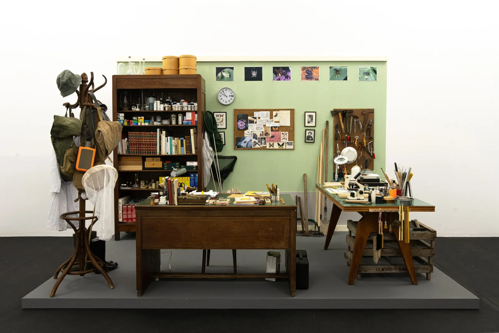 The Melancholy Entomologist di Mark Dion, installazione in tecnica mista, 2025
