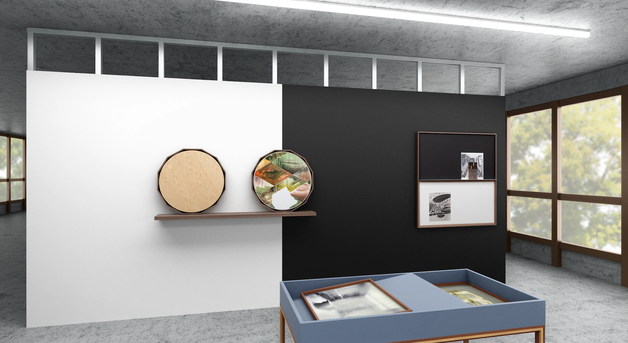 Inadequate Description di Øystein Aasan, letraset e matita su impiallacciatura, 2023 – Artissima 2025