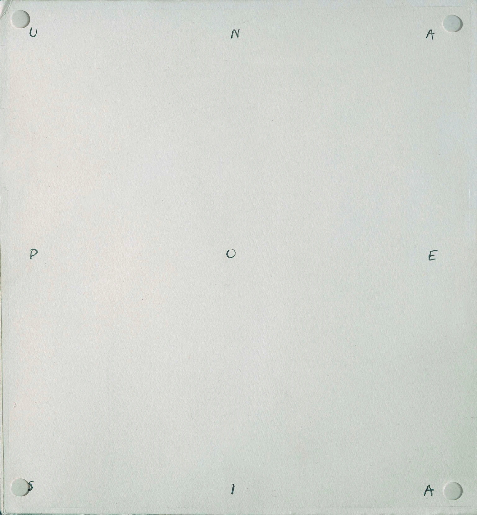 Una poesia di Giulio Paolini, inchiostro su carta fissata con puntine su tela, 1966 – Artissima 2025