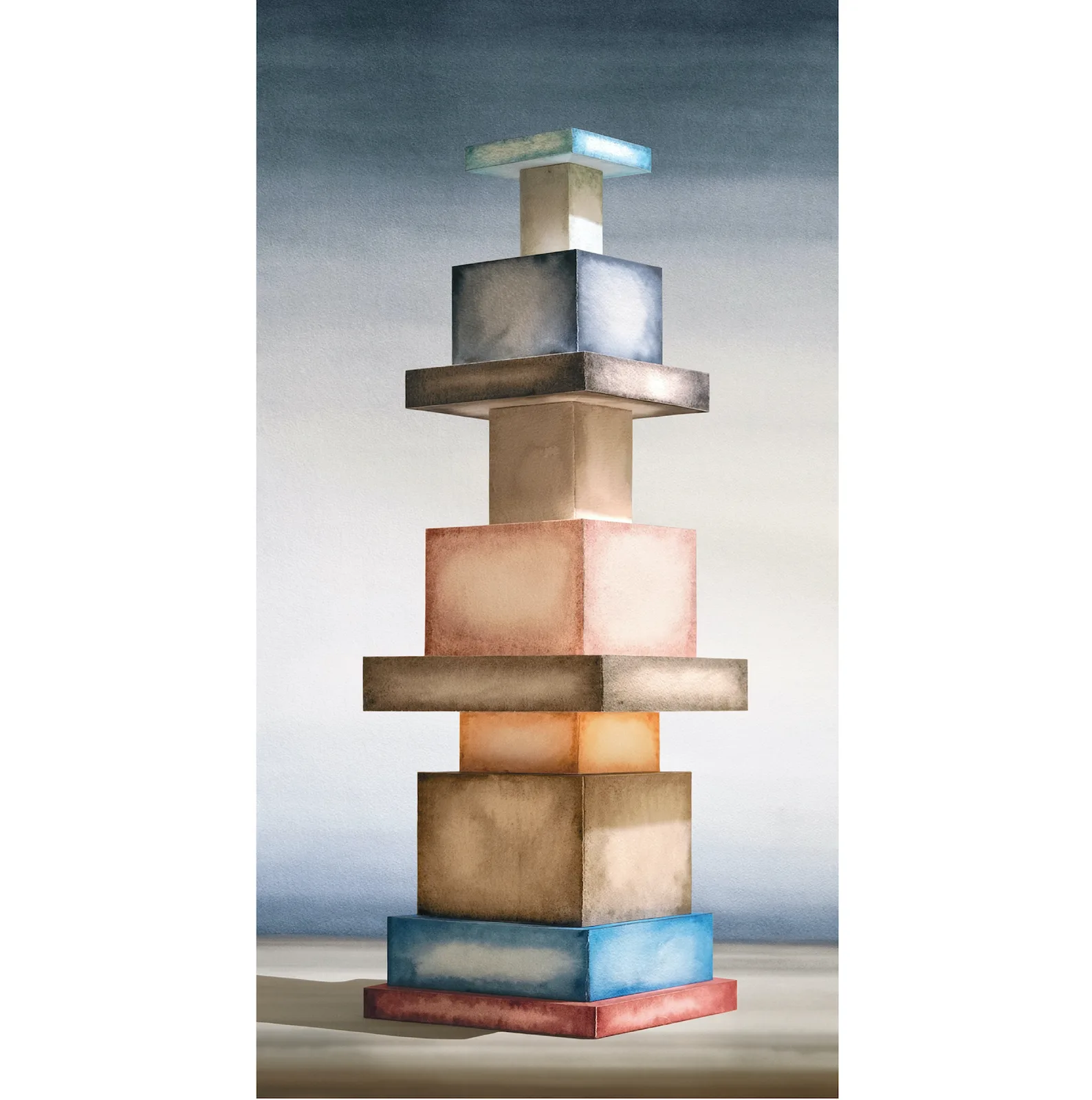 Torre a predominanza blu (Istinto a costruire)