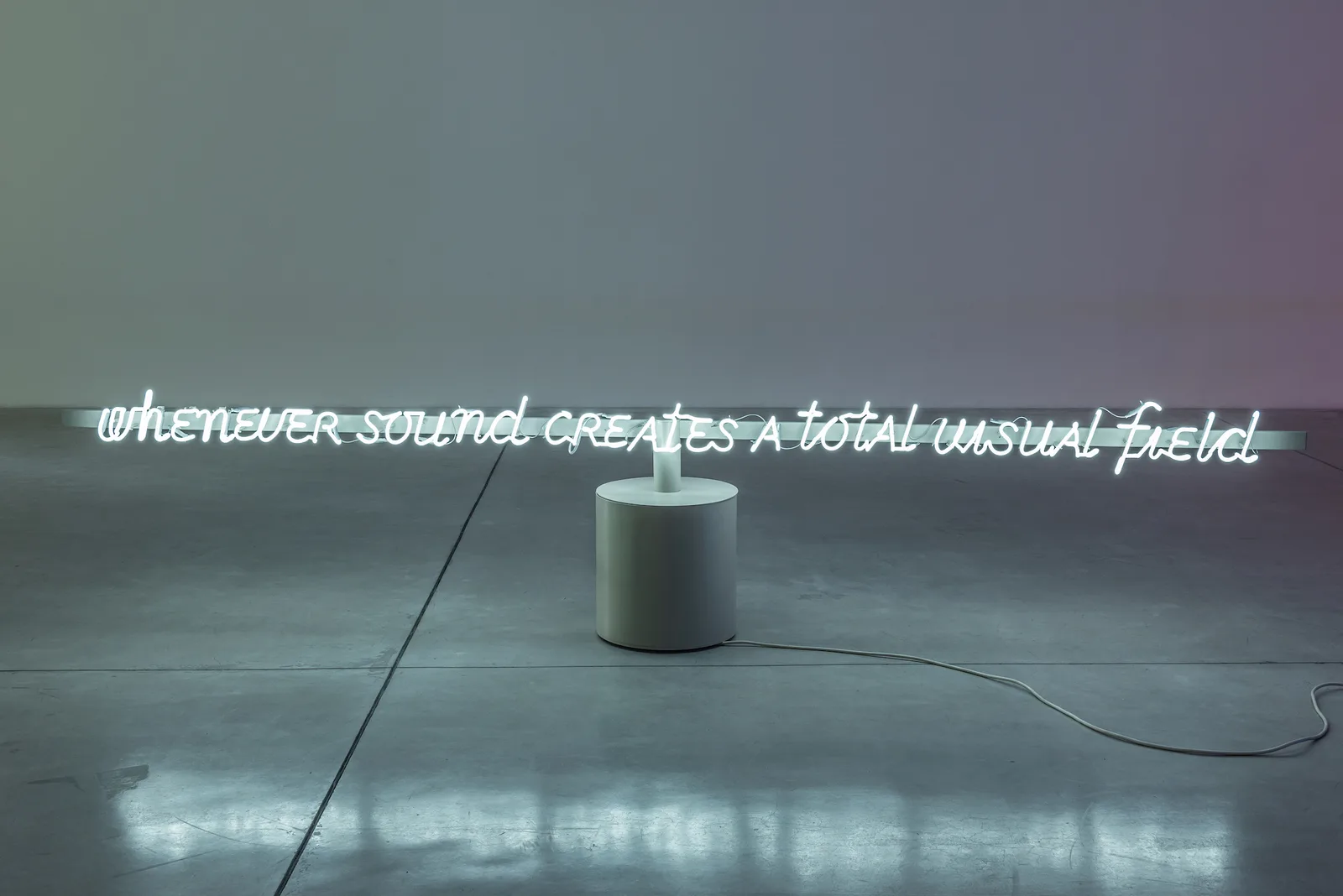 Whenever sound creates a total visual field