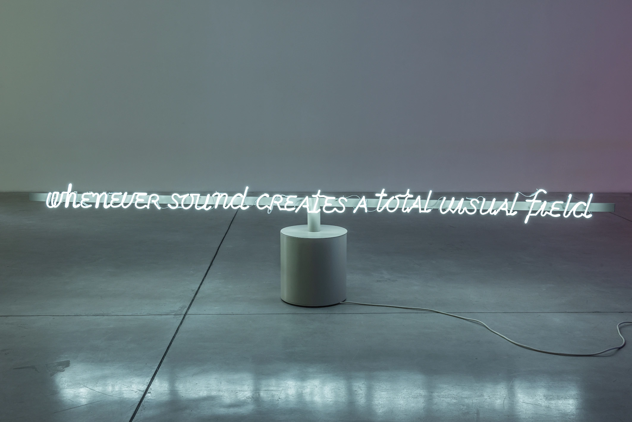Whenever sound creates a total visual field