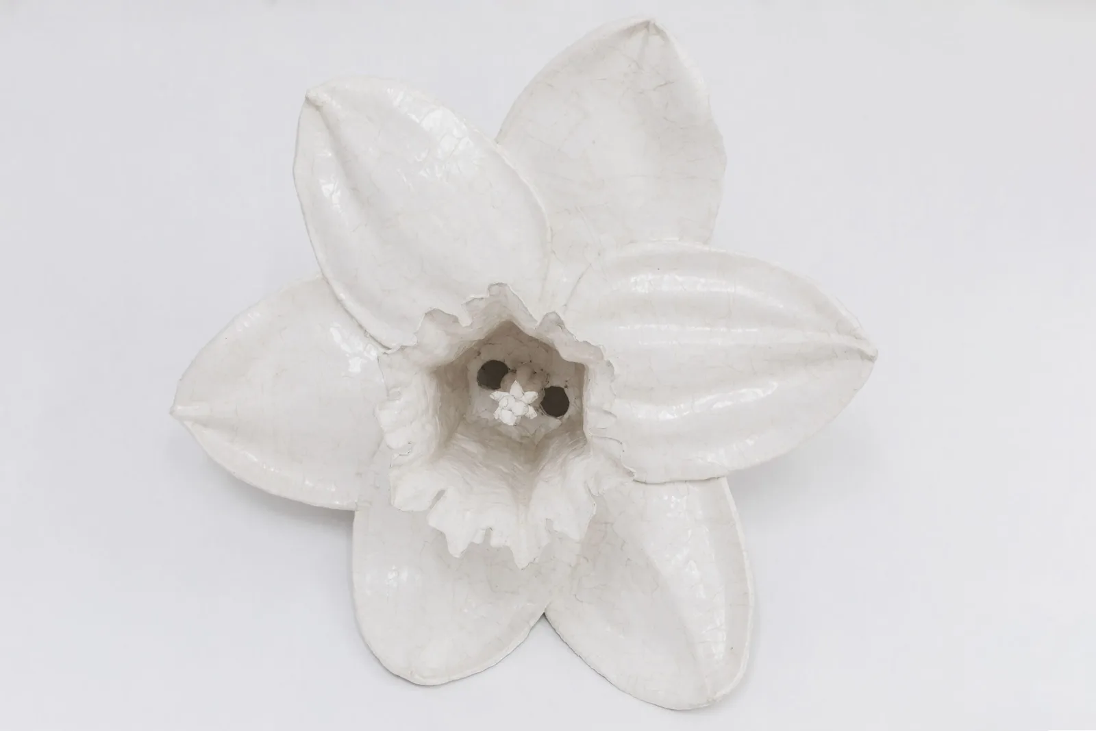Anna Hulacova, series Let's Talk About Pollination, 2024, papier-mâché (paper and dispersion glue), metal stand, photo by Michal Czanderle, courtesy of Hunt Kastner