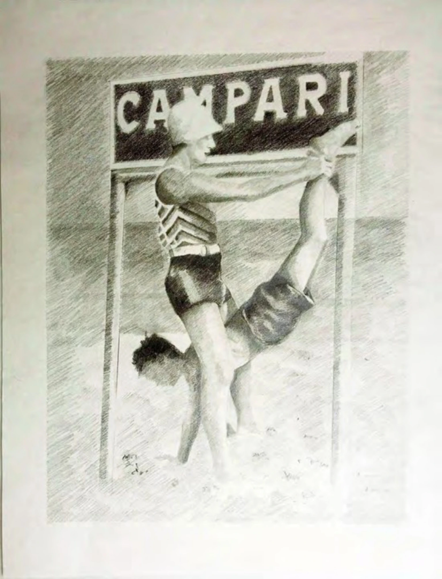 Équilibre #2, Marina Paris, matita su carta