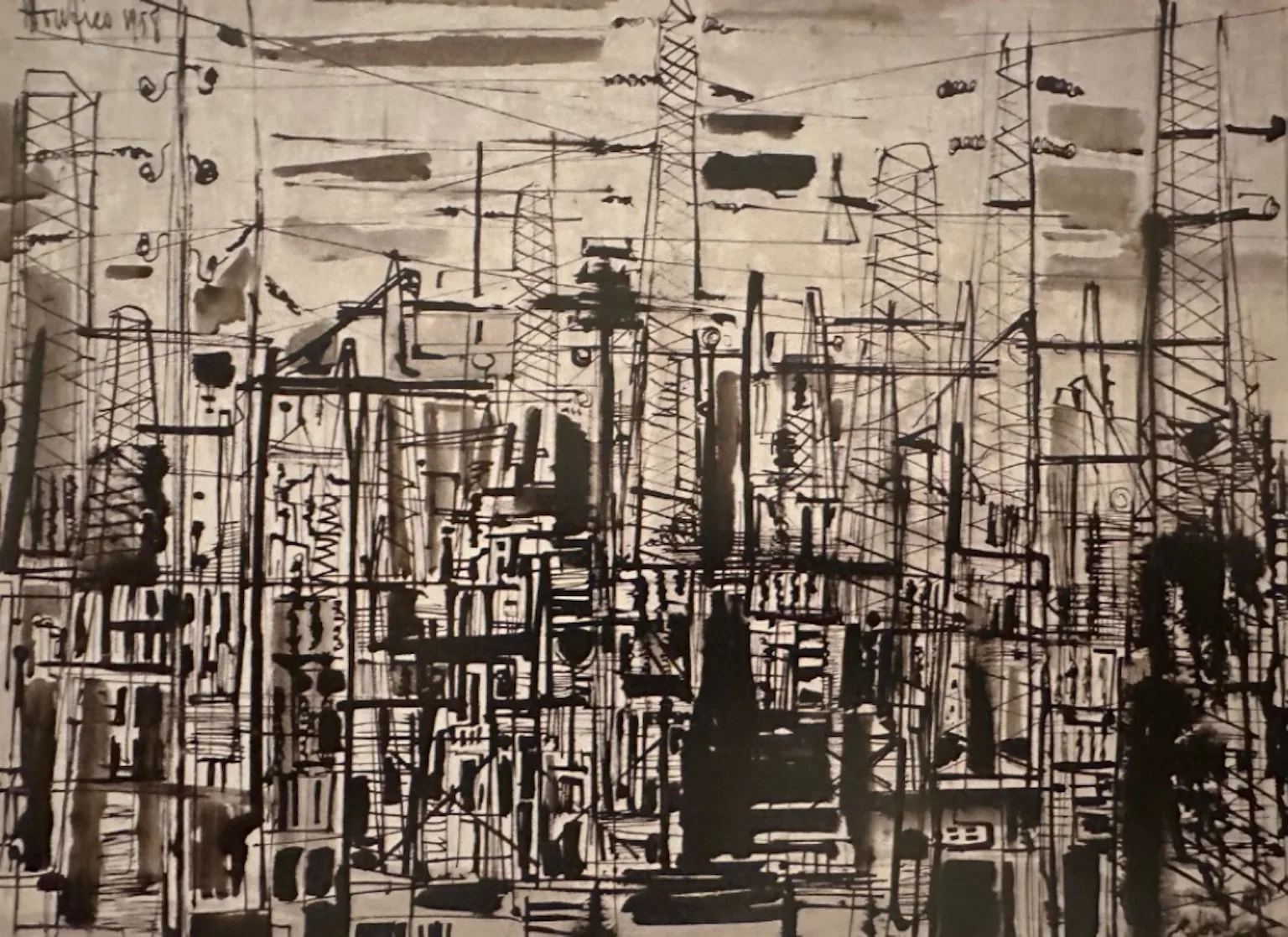 Centrale elettrica 2 di Ettore Fico, opera del 1958