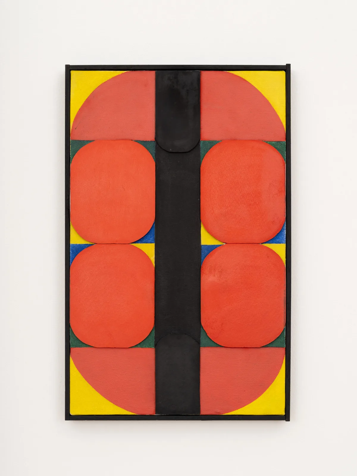Untitled di Katsumi Nakai, legno sagomato e olio su tela (1965–66), Ronchini Gallery