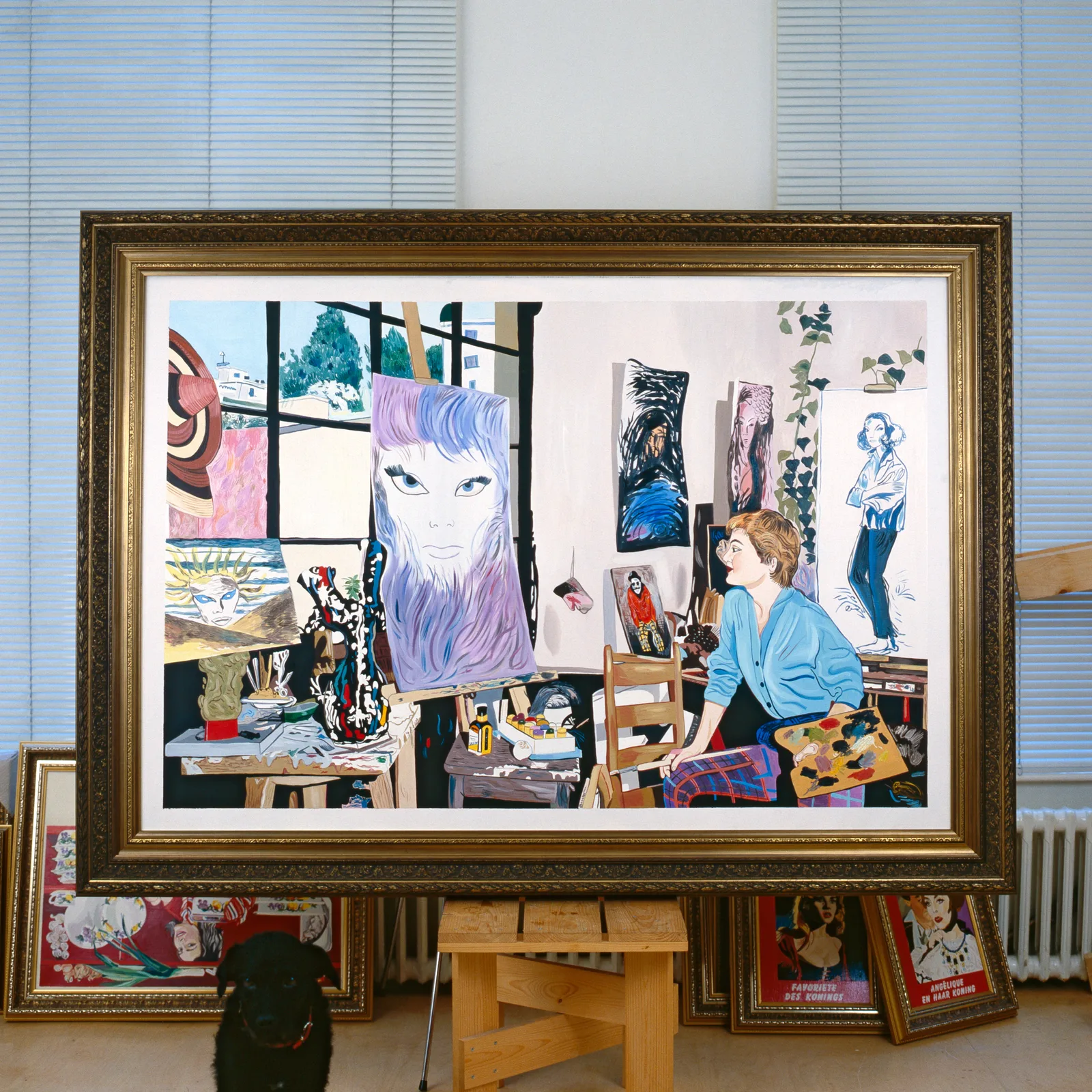 MarlizFrencken De kunstenaar in haar studio Althuis