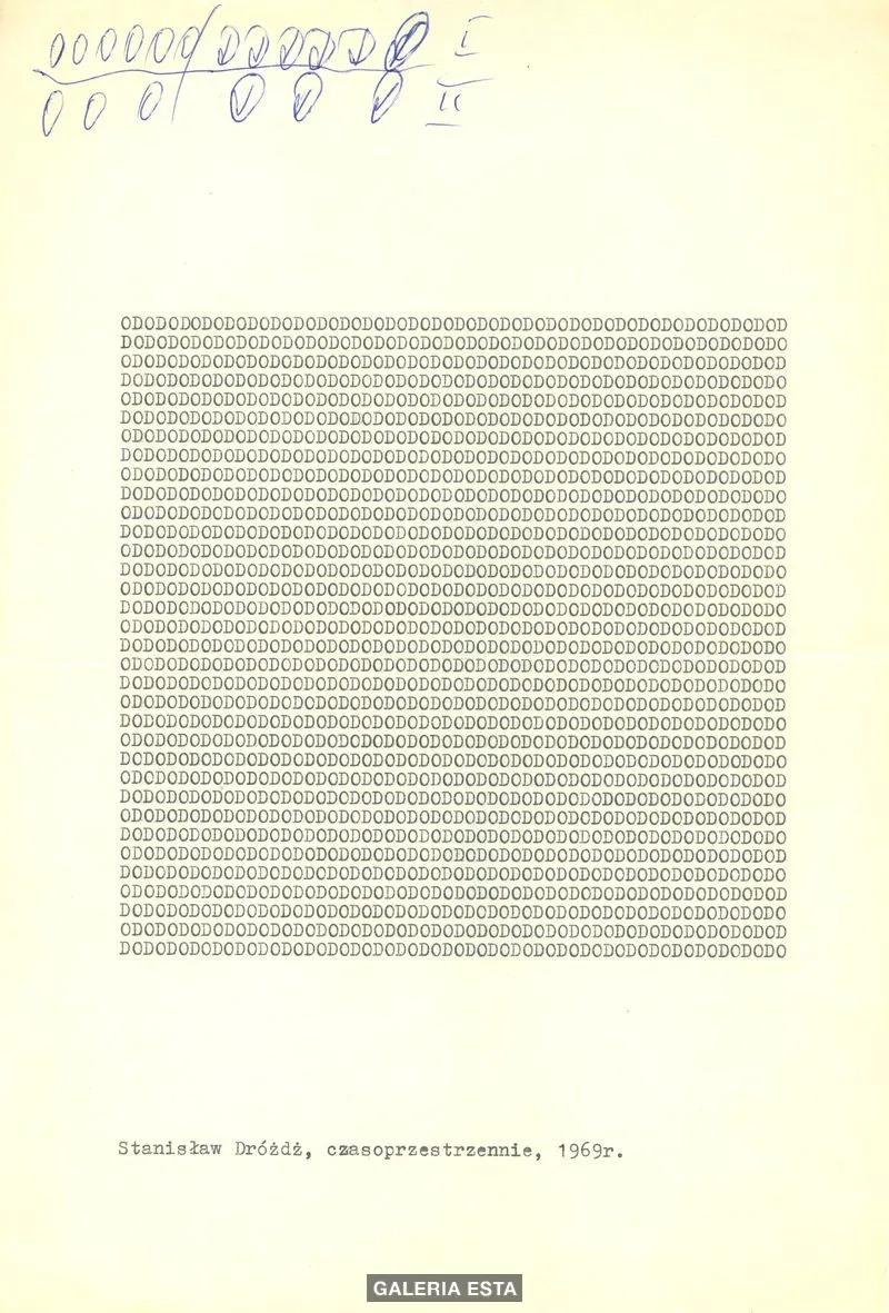 Stanisław Dróżdż Timely–Spatialy (FROM–TO) ESTA