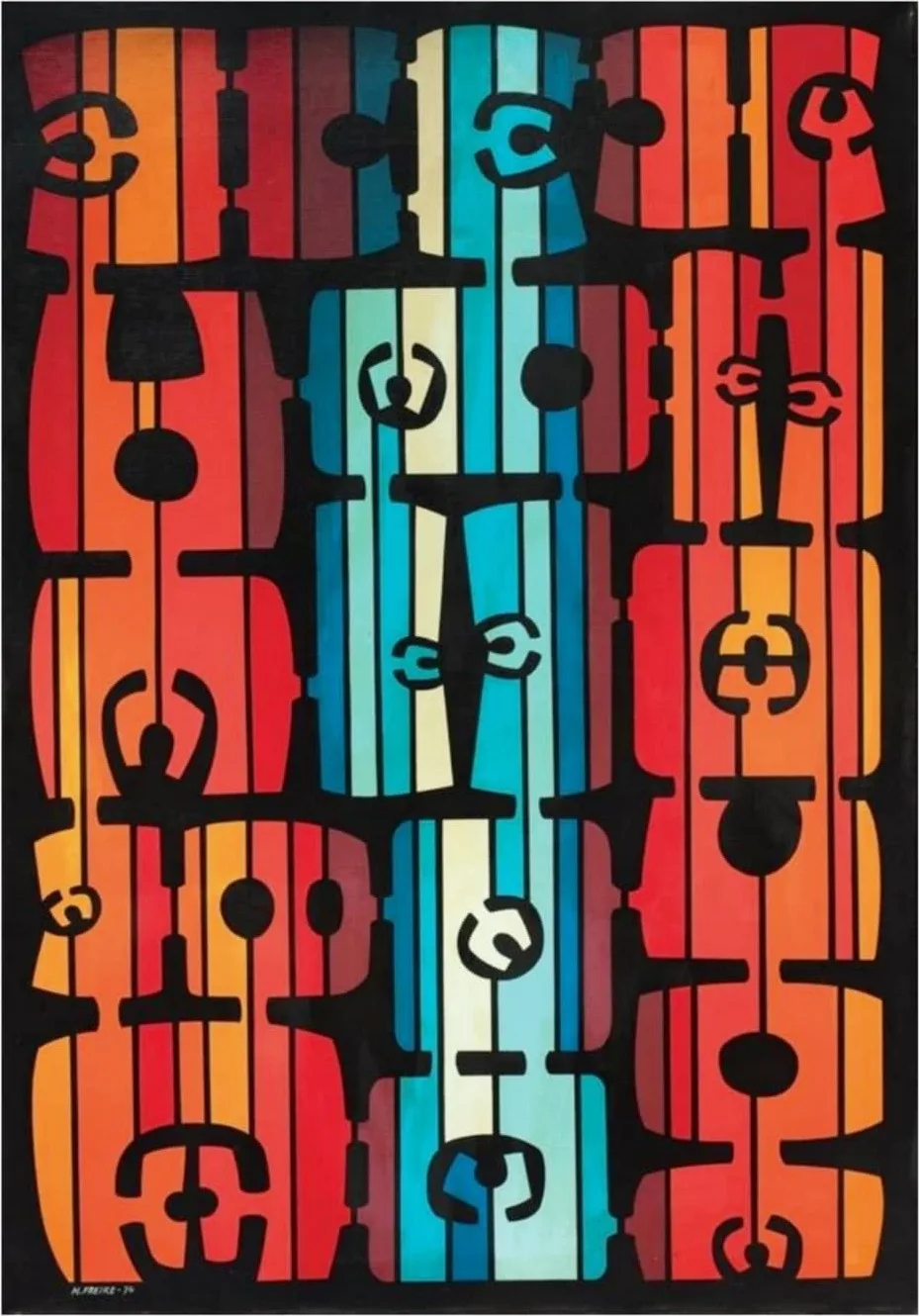 Maria Freire Rojo y Azul BLACK GALLERY