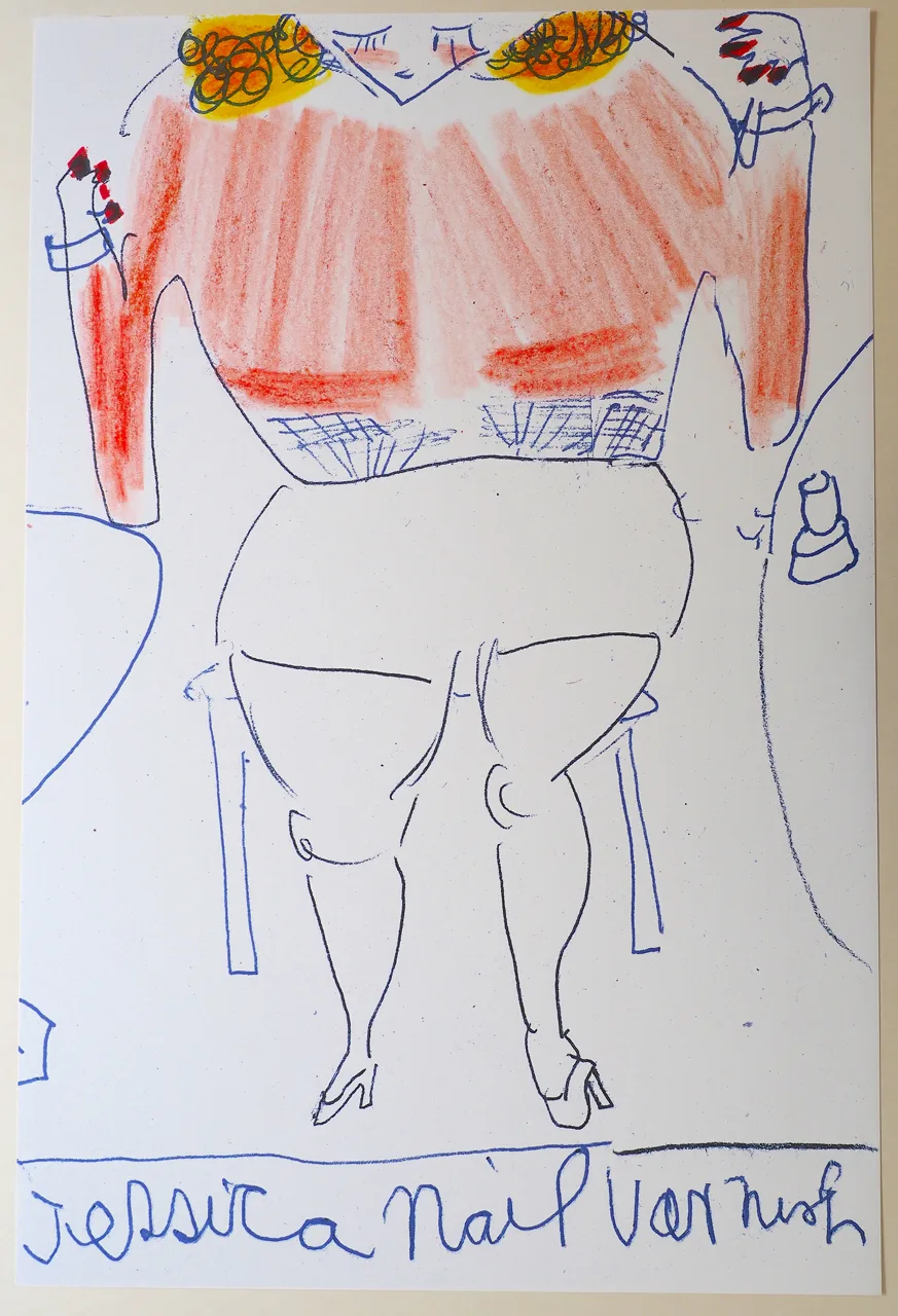 Rose Wylie Girl Now meets Girl Then - Jessica Nail Vanish René Schmitt