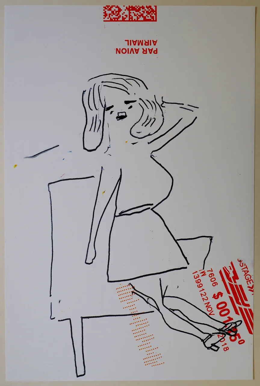 Rose Wylie Girl Now meets Girl Then - Airmail René Schmitt