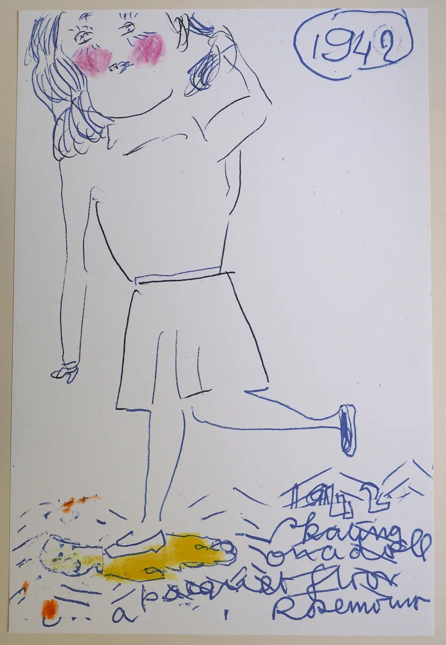 Rose Wylie Girl Now meets Girl Then - Rosemount Parquet René Schmitt