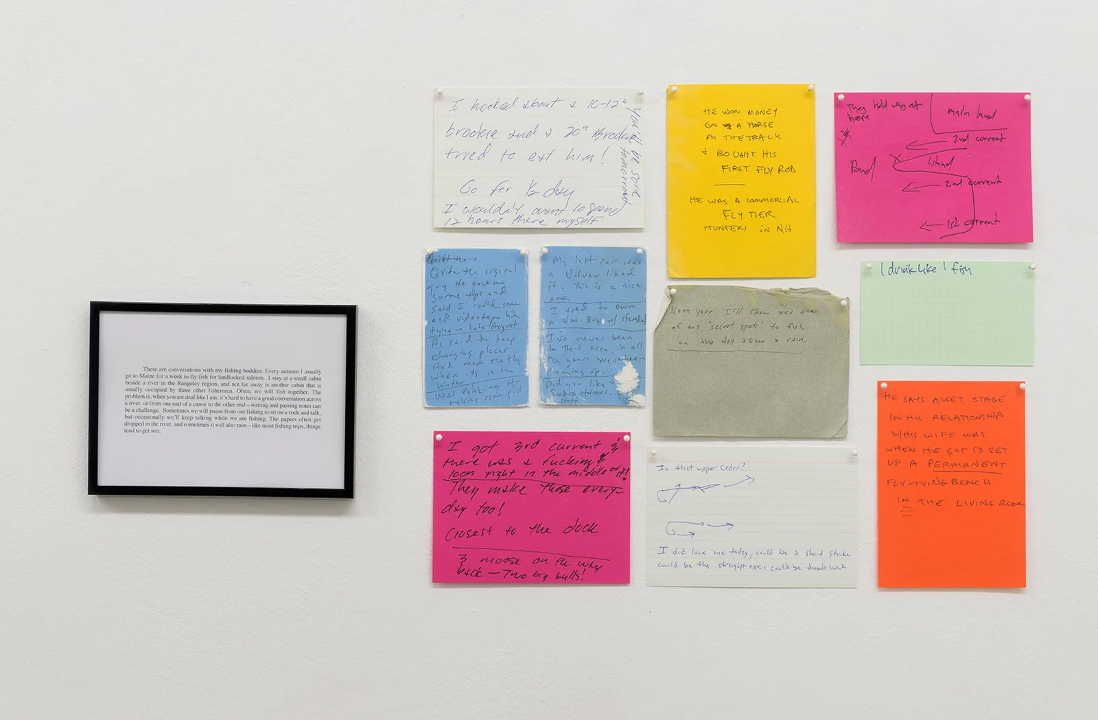 8.Joseph Grigely Untitled Conversations (Fishing Conversations) Air de Paris