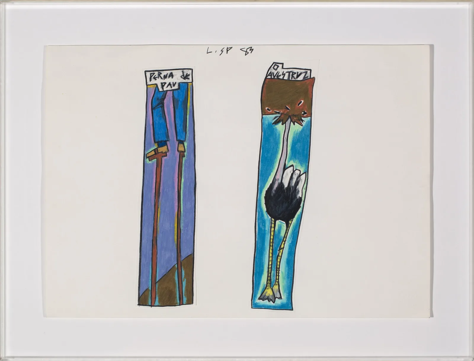 2.Jose Leonilson Stilts; the ostrich Almeida e Dale