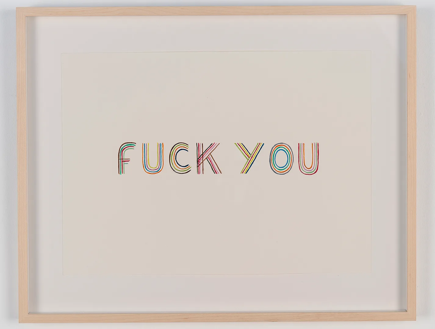 3.Joseph Grigely Fuck You v1 Air de Paris