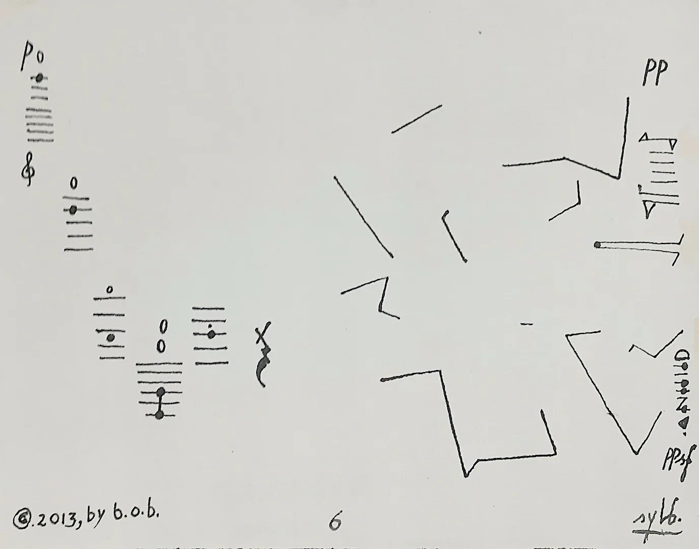6.Sylvano Bussotti Partitura 6 Clivio